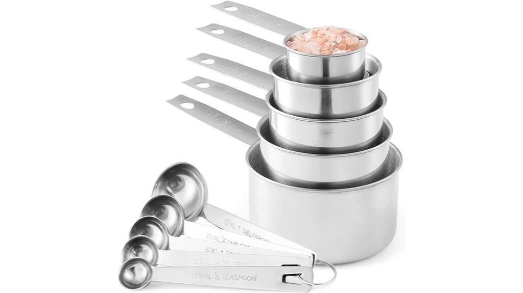 10 piece stainless steel set