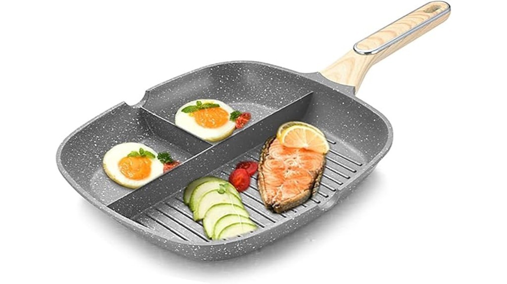 3 in 1 nonstick grill pan
