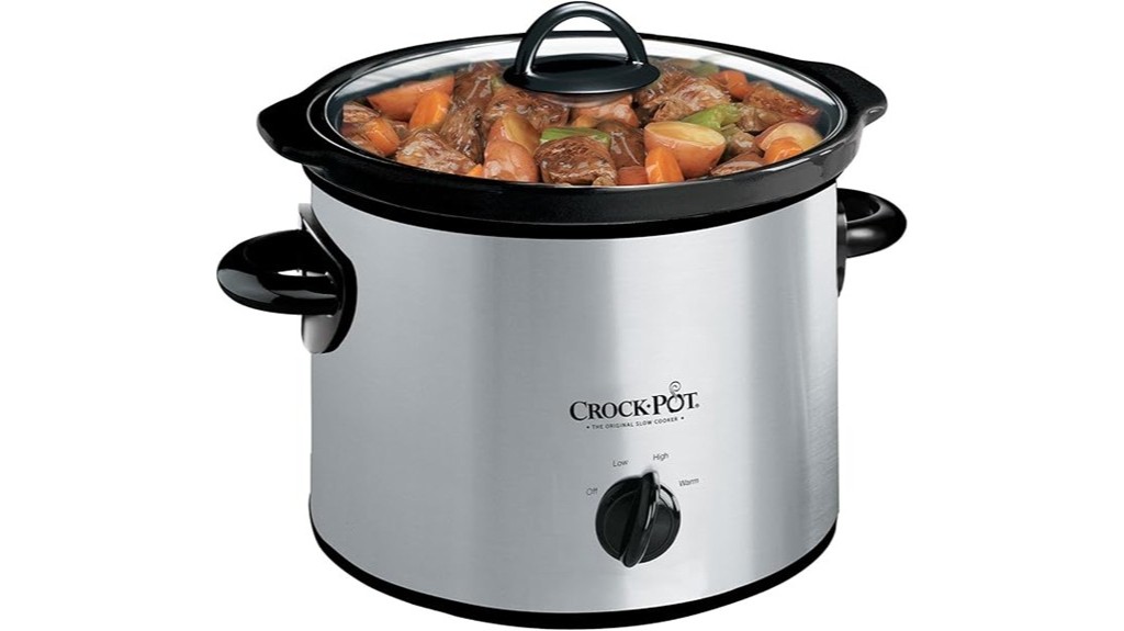 3 quart silver crockpot manual