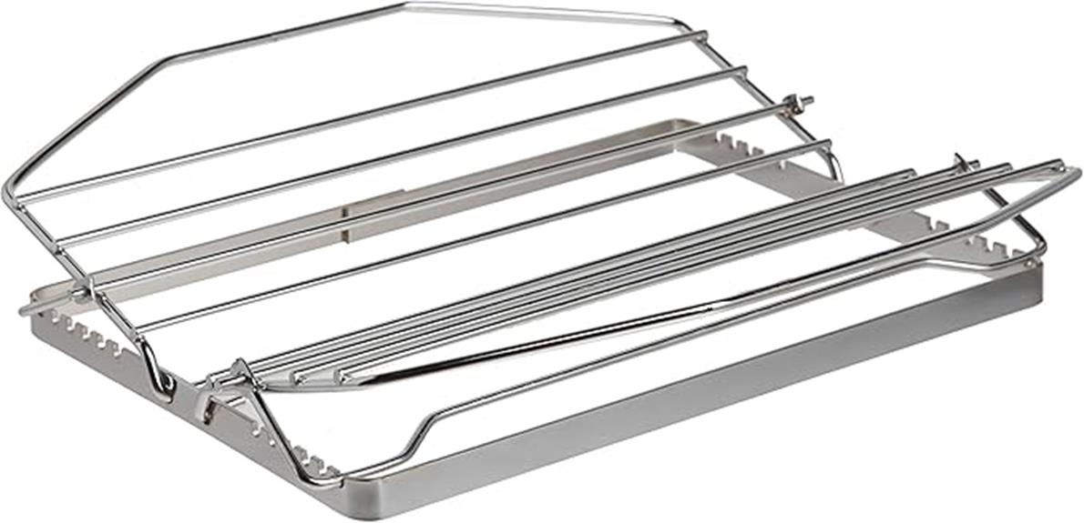 adjustable nickel plated roast rack