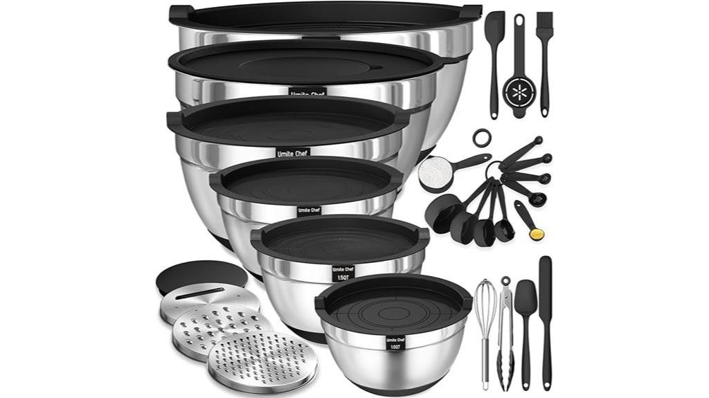airtight mixing bowls set