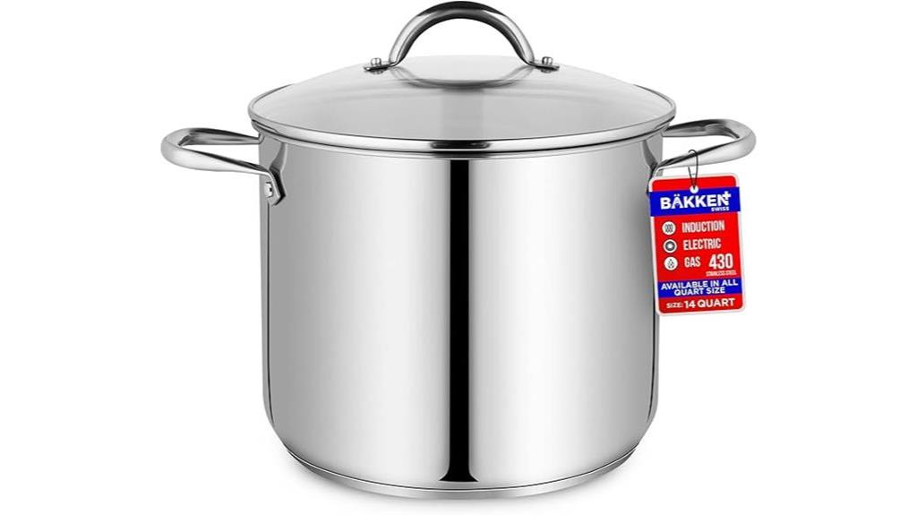 bakken swiss deluxe stockpot 14 quart