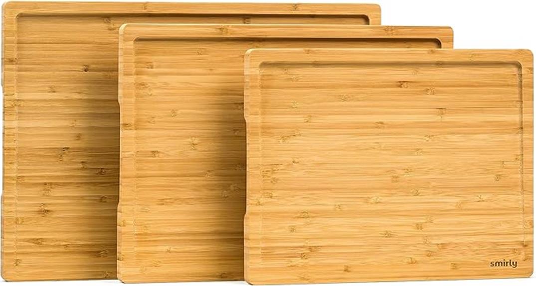 bamboo cutting boards set
