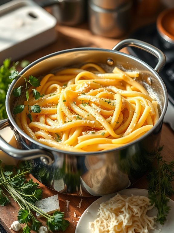 boiling water for pasta
