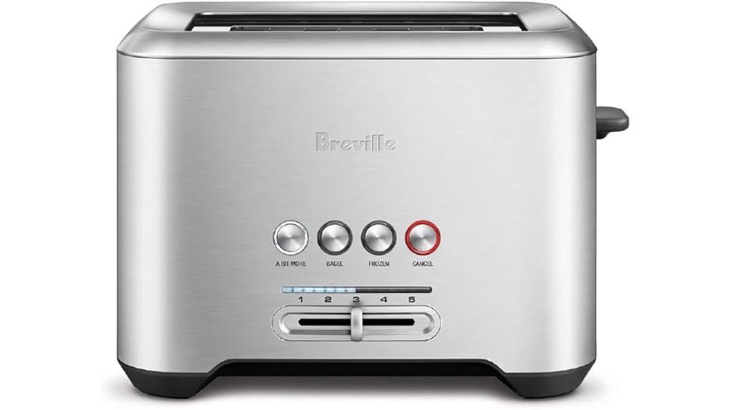 breville brushed stainless steel toaster