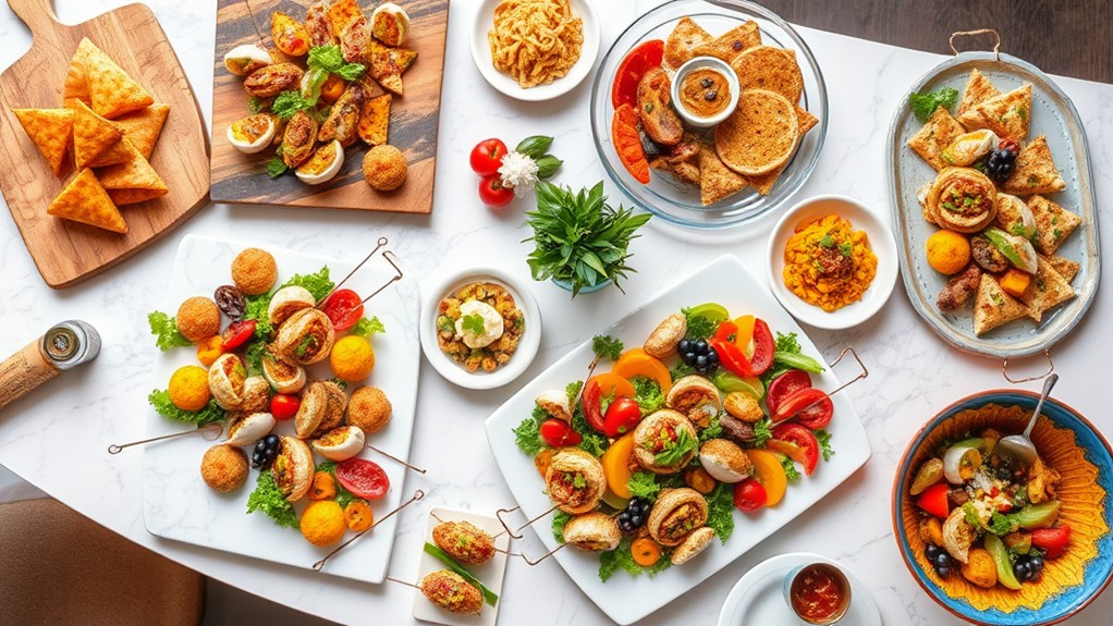 choosing appetizer serving platters