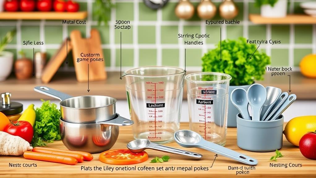 choosing measuring cups and spoons