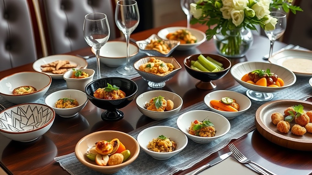 choosing small serving dishes