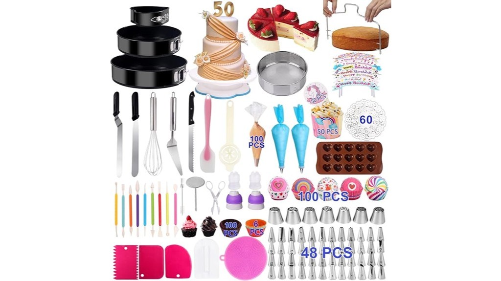 comprehensive cake decorating set