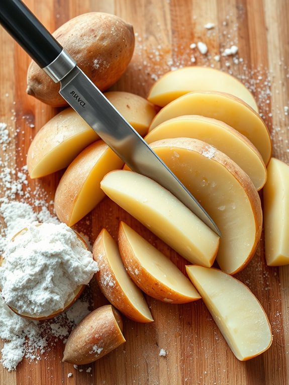cooking the potatoes carefully