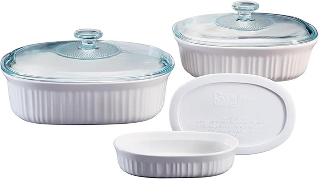 corningware ceramic bakeware set
