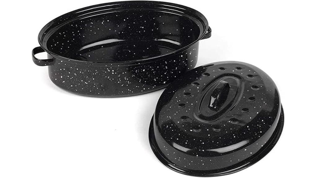 covered oval roasting pan