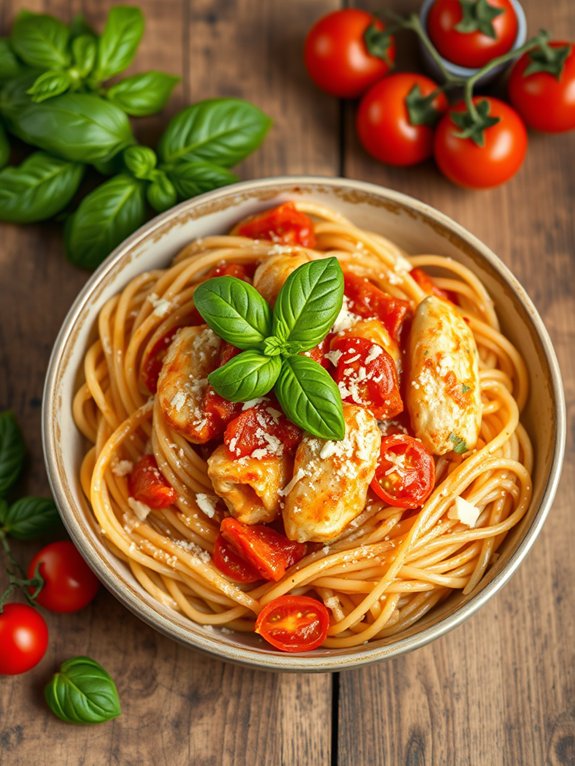 creamy cheesy pasta dish