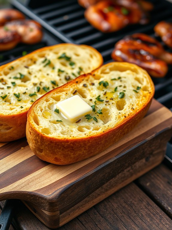 crispy buttery garlic bread