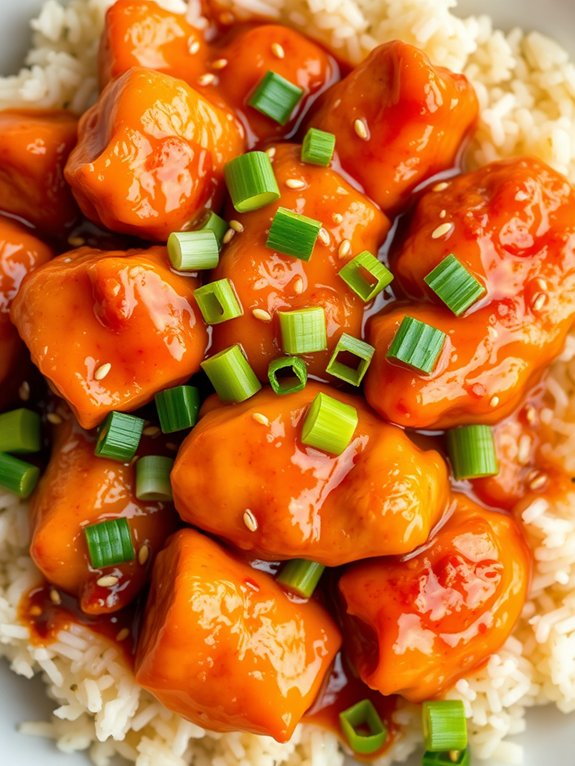 crispy chicken tangy sauce