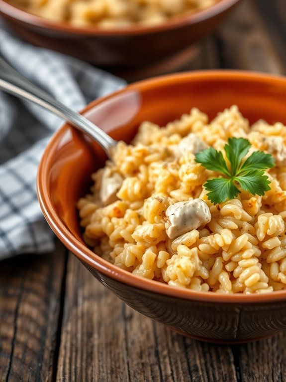 delicious chicken cheese rice