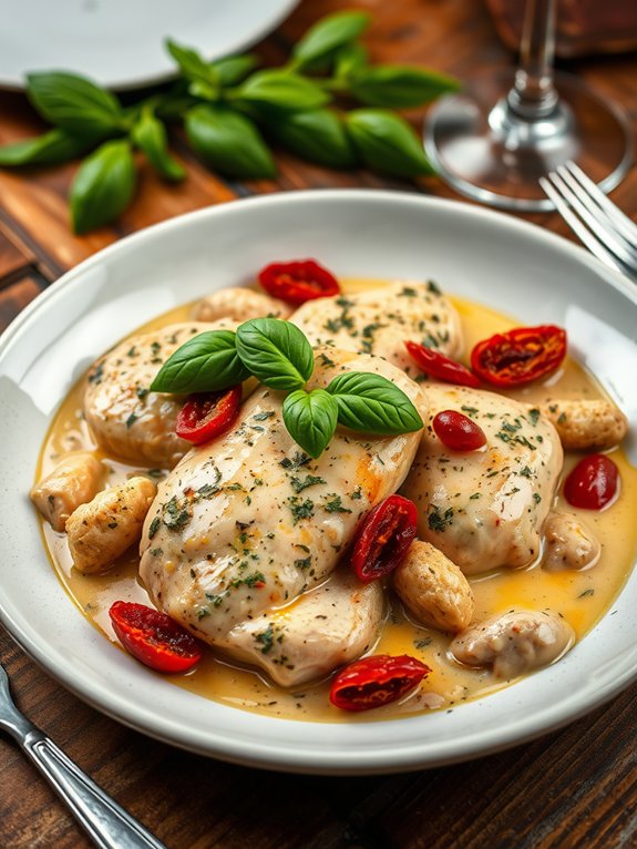 delicious romantic chicken dish