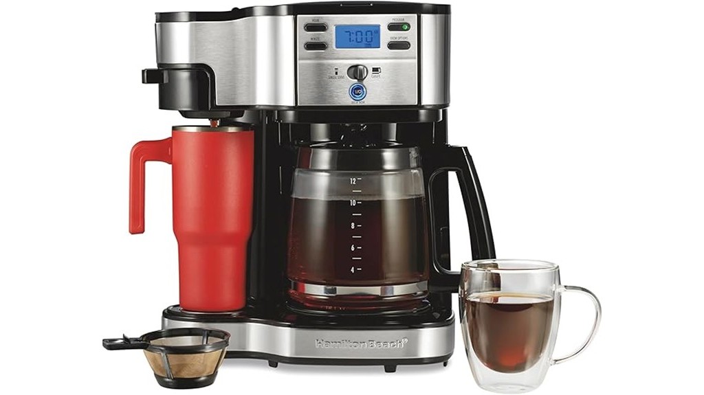 dual function coffee brewing machine
