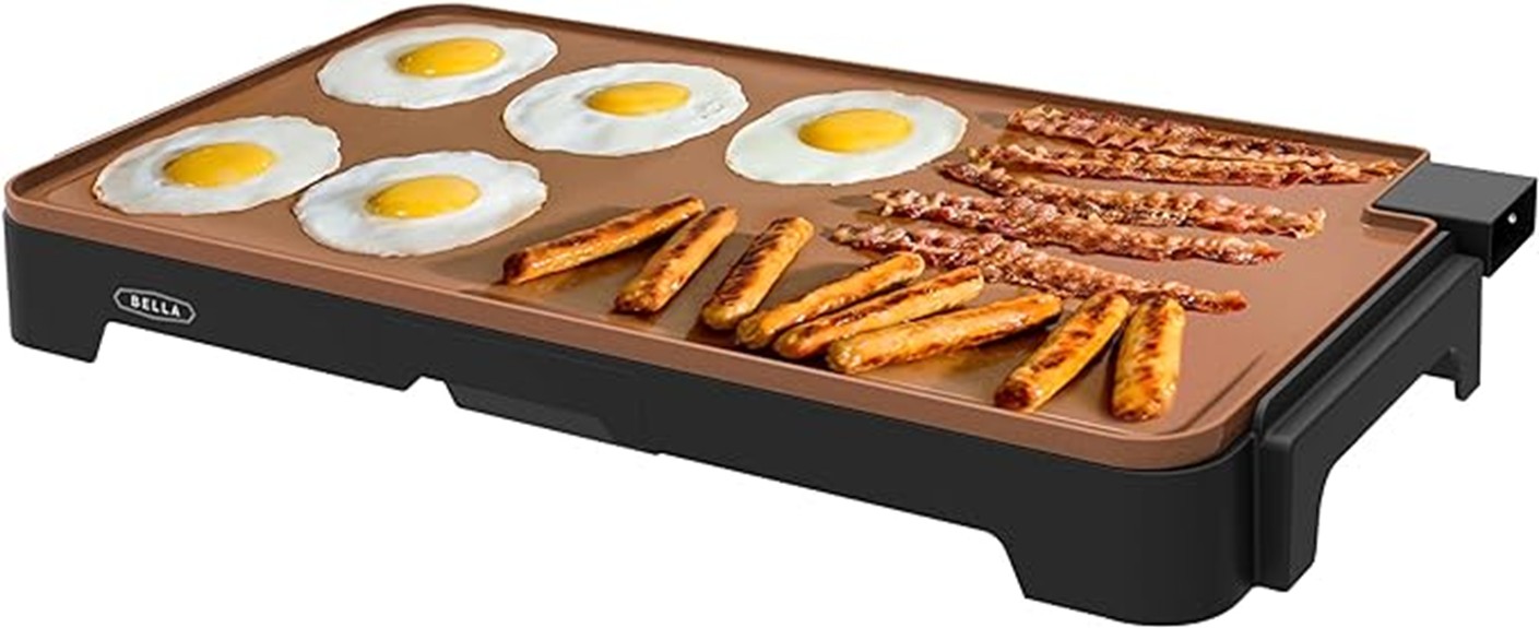 electric ceramic griddle bella