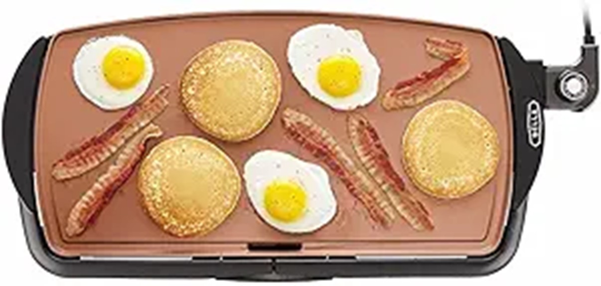 electric ceramic griddle cookware