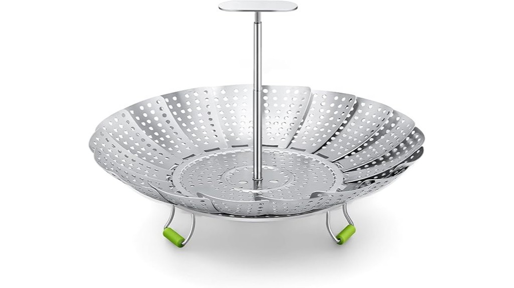 extendable handle vegetable steamer