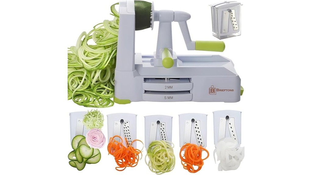five blade vegetable spiralizer