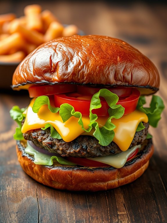 flat flavorful grilled patties