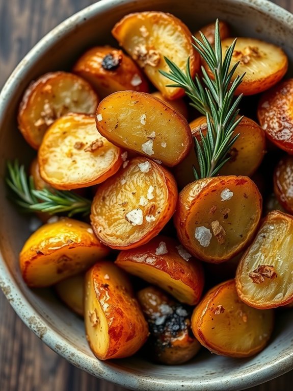 flavoring the potatoes