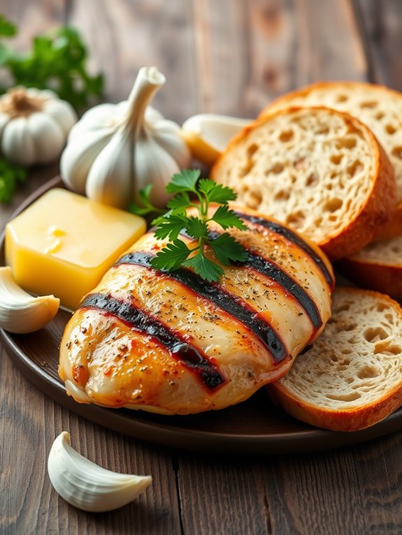 garlic bread chicken recipe