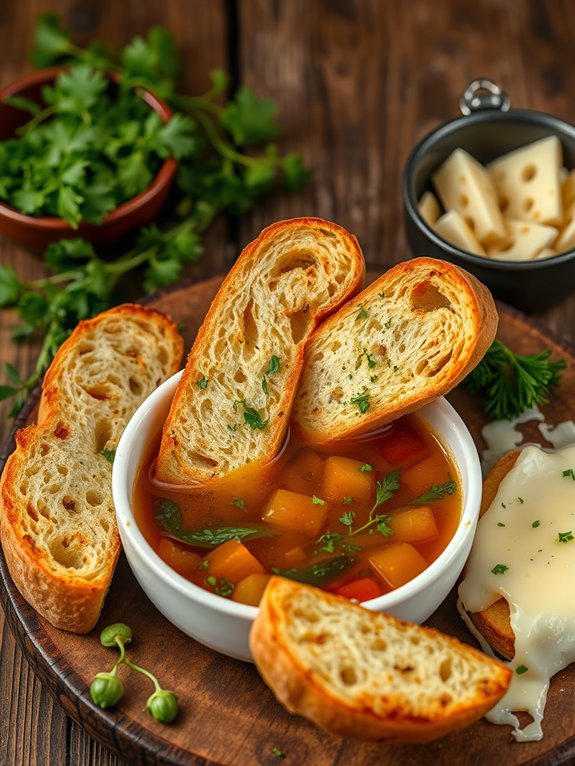 garlic bread meat sandwich