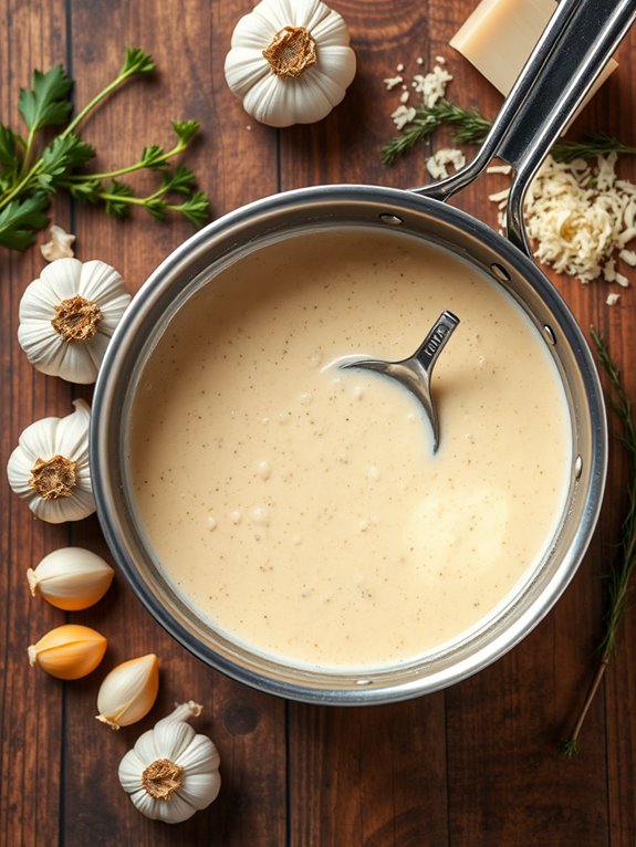 garlic parmesan sauce recipe