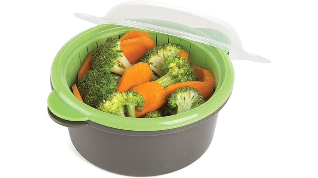 gray mini microwave steamer