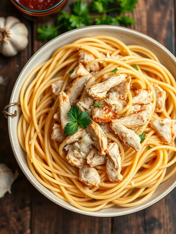 incorporating grated parmesan cheese