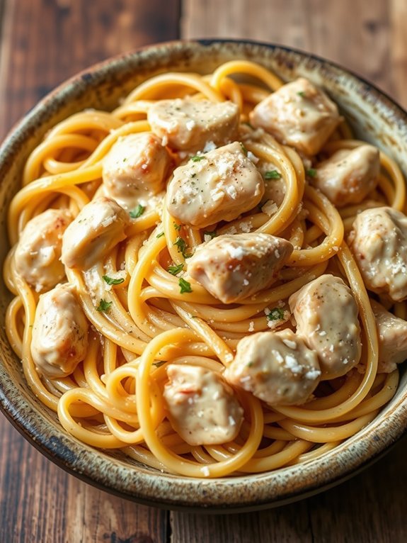 incorporating the noodles