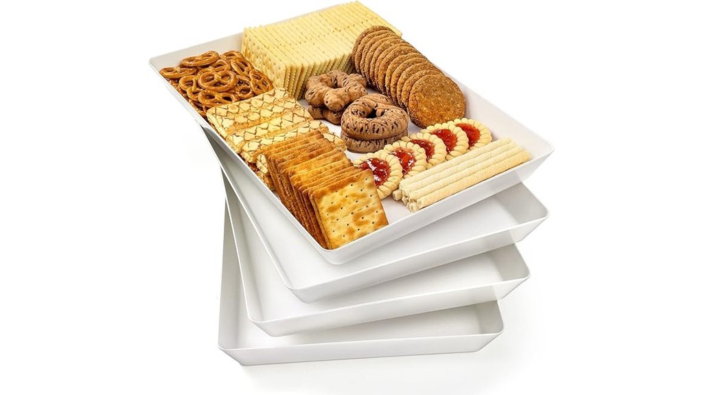 large plastic serving trays