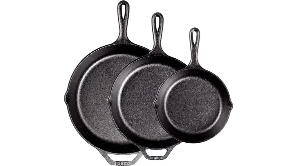 lodge cast iron skillet set