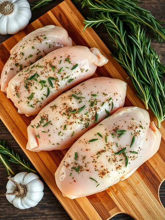 marinating and seasoning chicken