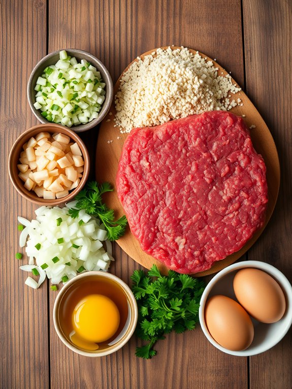 meatloaf patties ingredients list