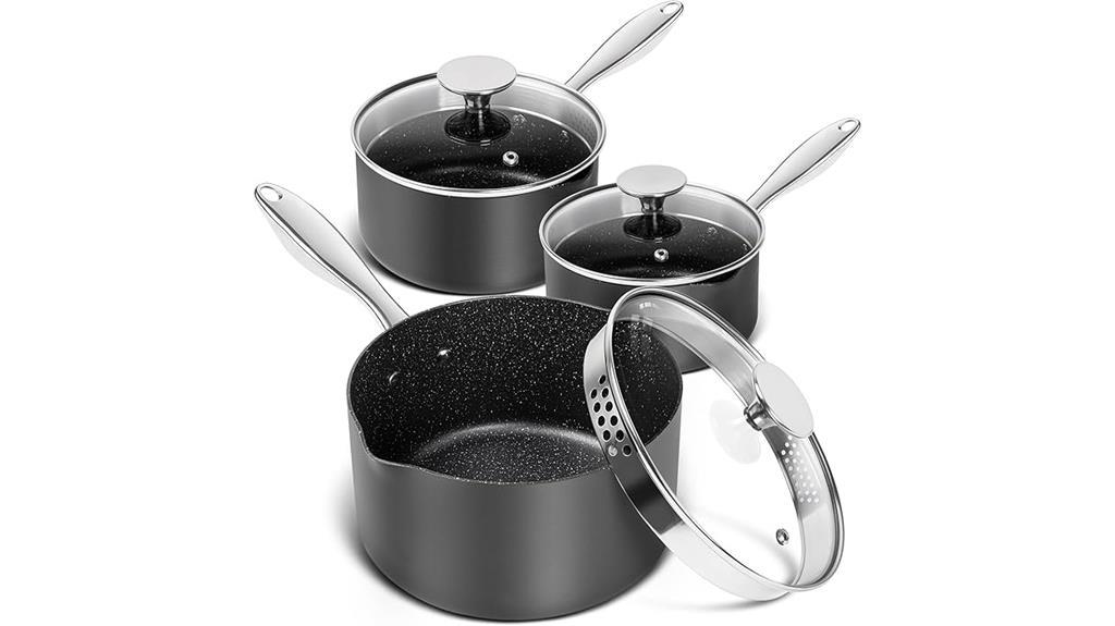 michelangelo saucepan set