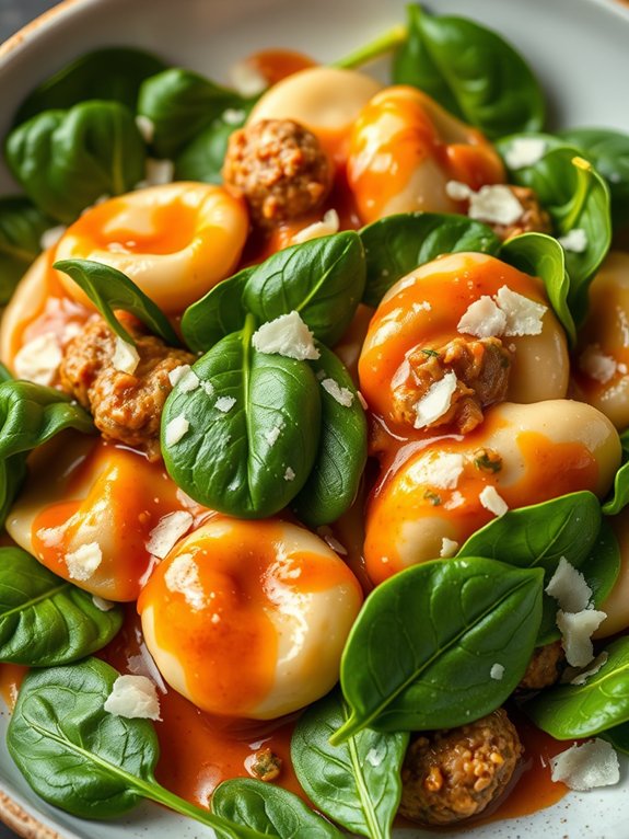 mixing ingredients together