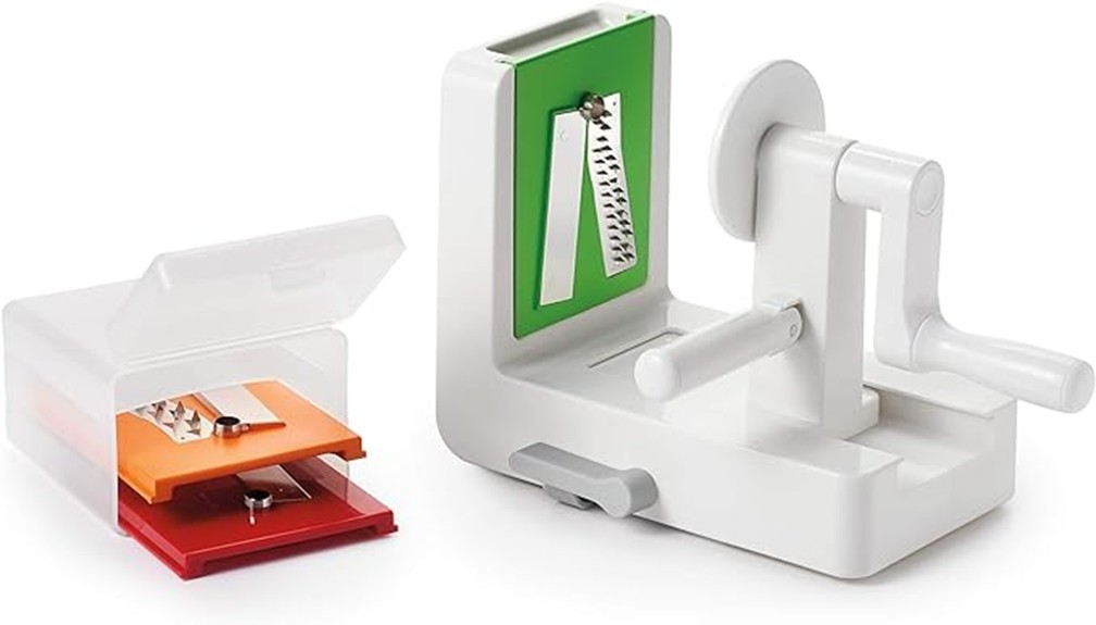 oxo spiralizer with suction