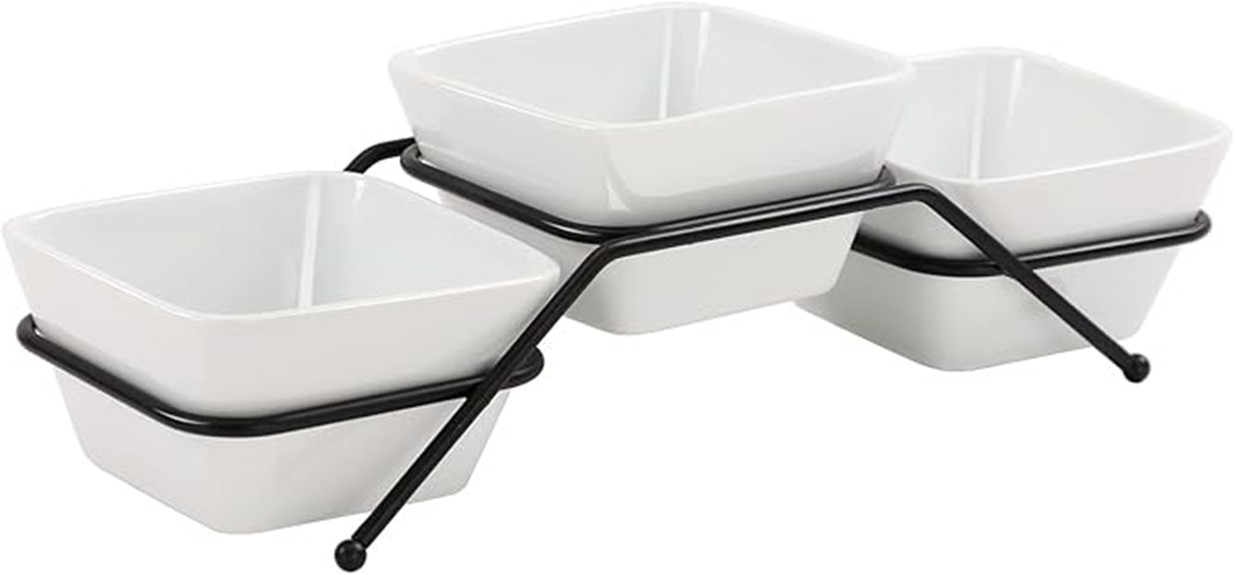 porcelain chip dip set