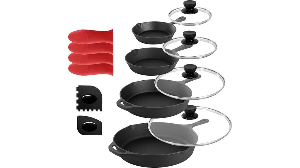 pre seasoned cast iron set