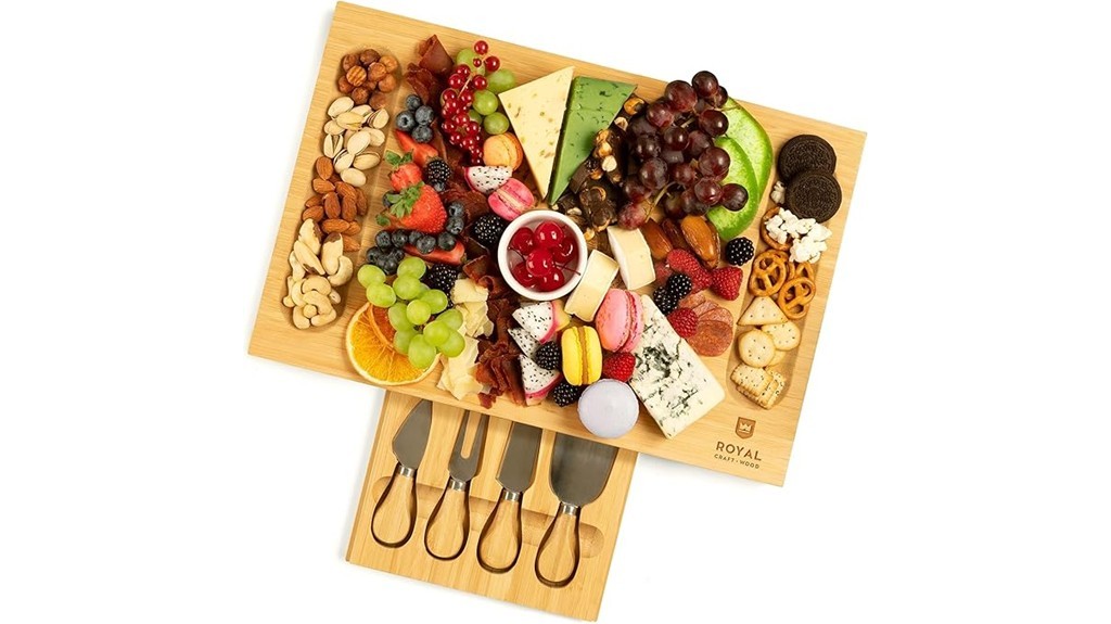 premium bamboo charcuterie board