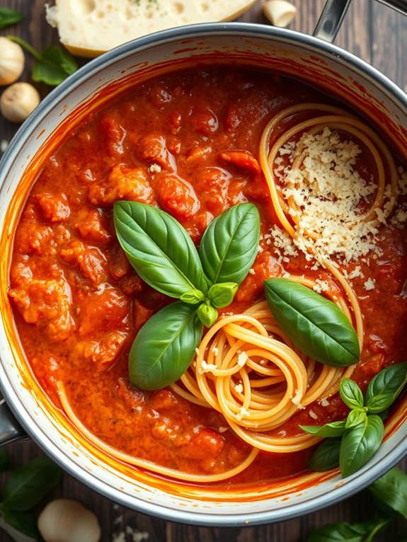 preparing creamy sauce mixture