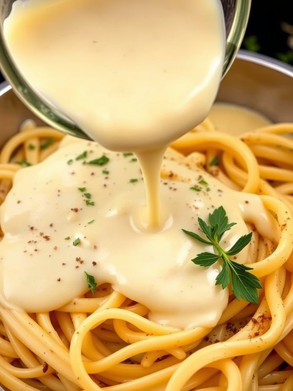 preparing pasta dish today