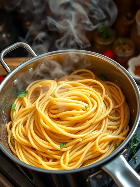 preparing the noodles delightfully