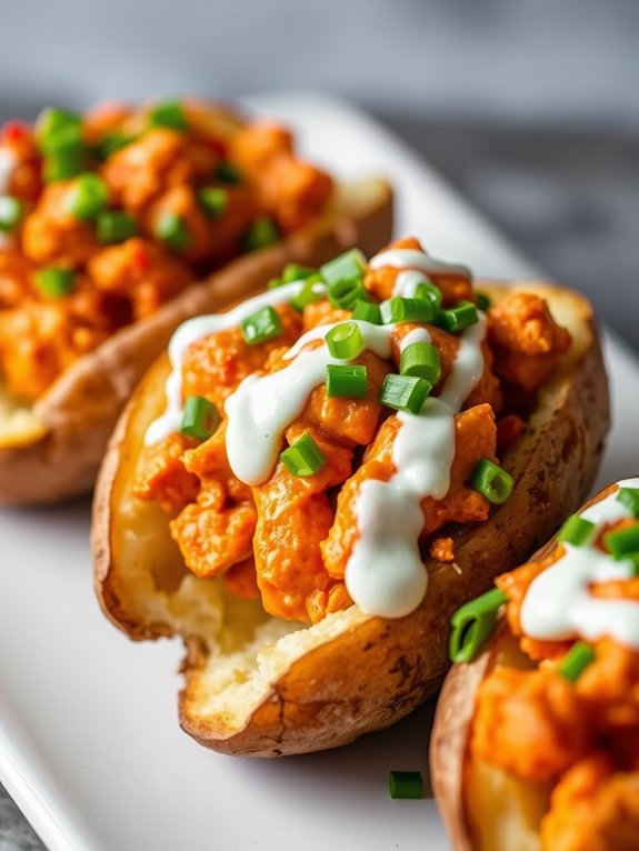 preparing the potatoes dish