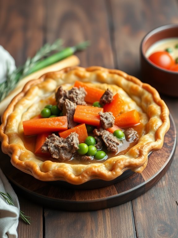 preparing the savory dish