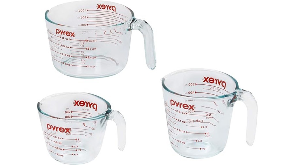 pyrex measuring cup set